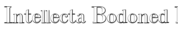 Intellecta Bodoned Beveled font preview